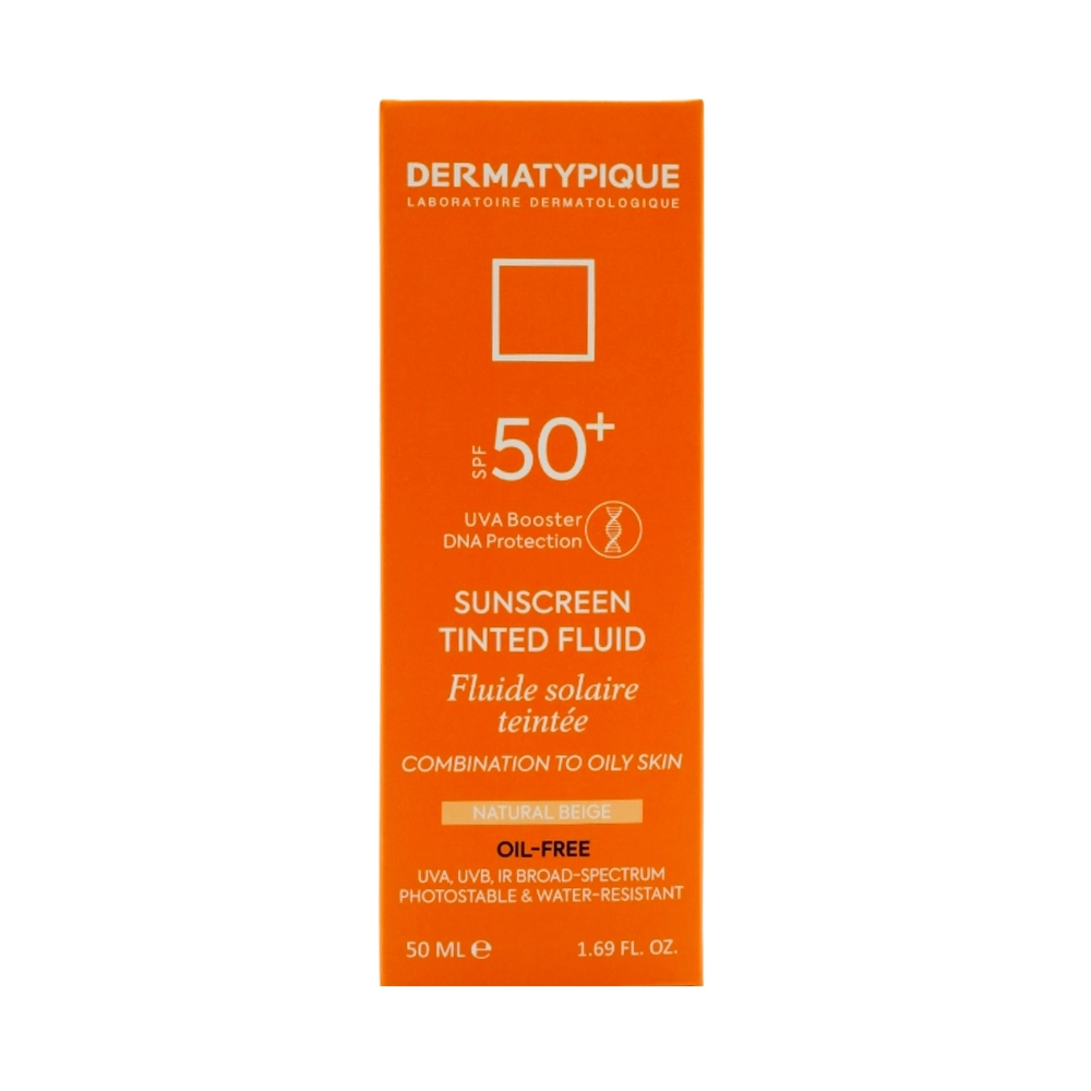 کرم ضد آفتاب رنگی درماتیپیک SPF50 مناسب پوست چرب و مختلط