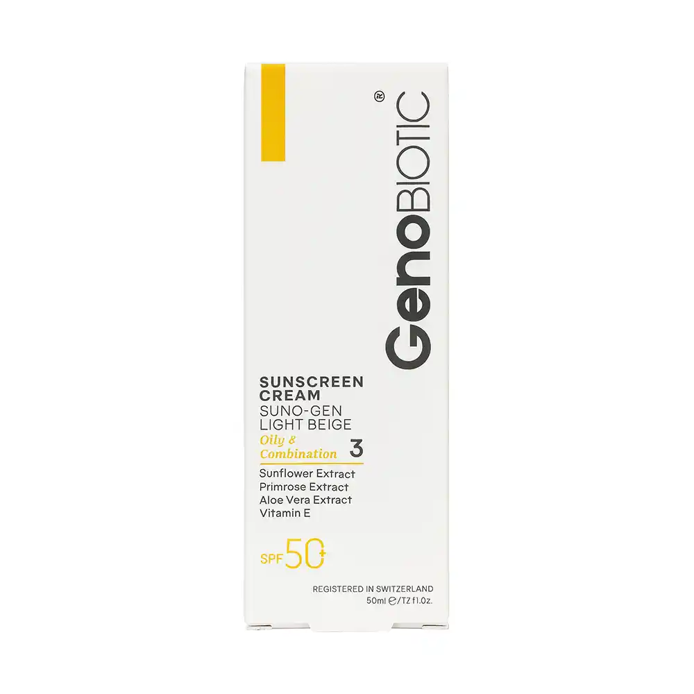 کرم ضد آفتاب پوست چرب SPF50 ژنوبایوتیک