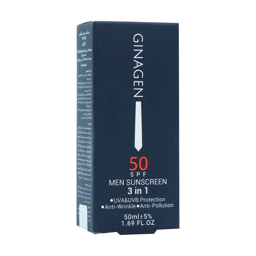 کرم ضد آفتاب 3 در 1 آقایان SPF50 ژیناژن